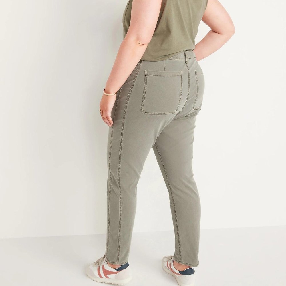 Old Navy O.G. Women's High-Waisted Straight Chinos For Women New - Picture 3 of 4